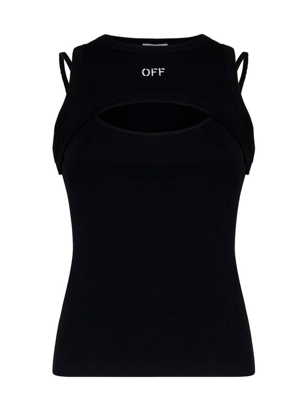 Off-White Cut-out Sleeveless Top - Women - Piano Luigi