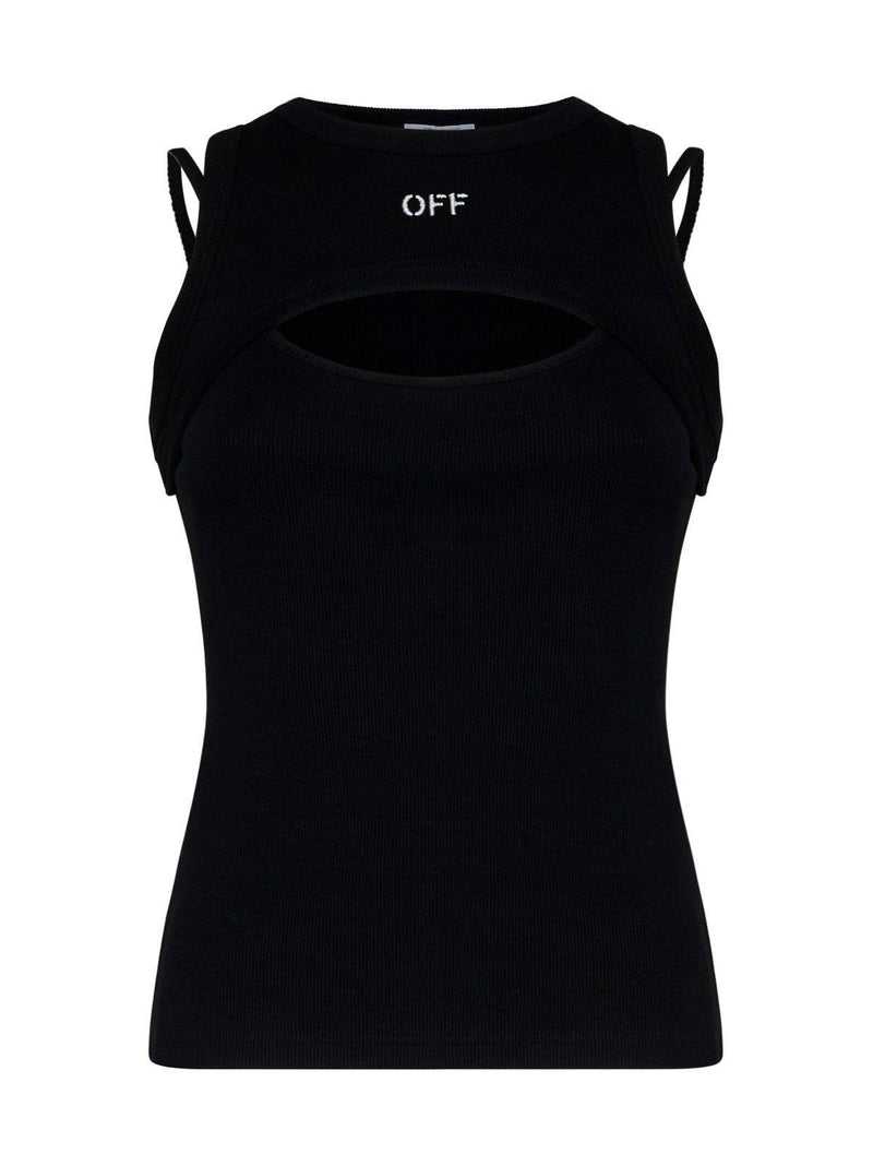 Off-White Cut-out Sleeveless Top - Women - Piano Luigi