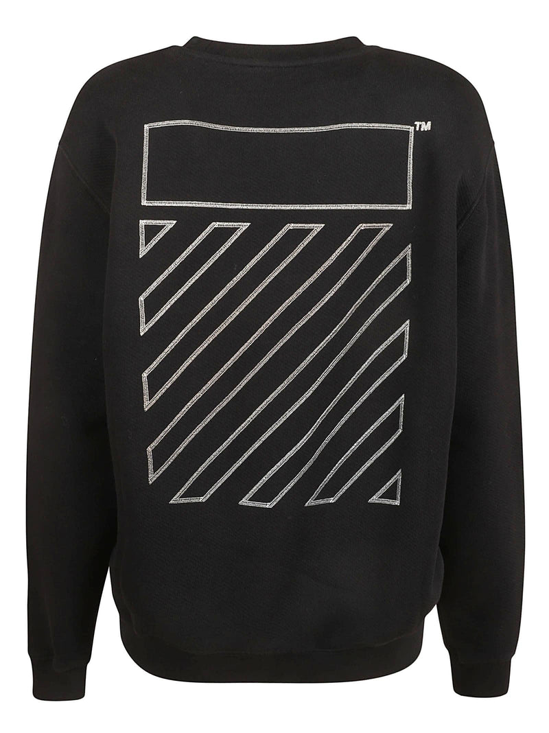 Off-White Embroidered Diag Tab Regular Sweatshirt - Women - Piano Luigi