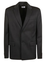 Off-White Embroidered Wool Strap Relax Blazer - Men - Piano Luigi