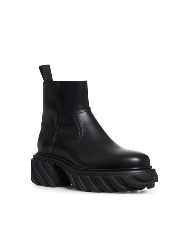 Off-White Exploration Motor Ankle Boot Black - Men - Piano Luigi