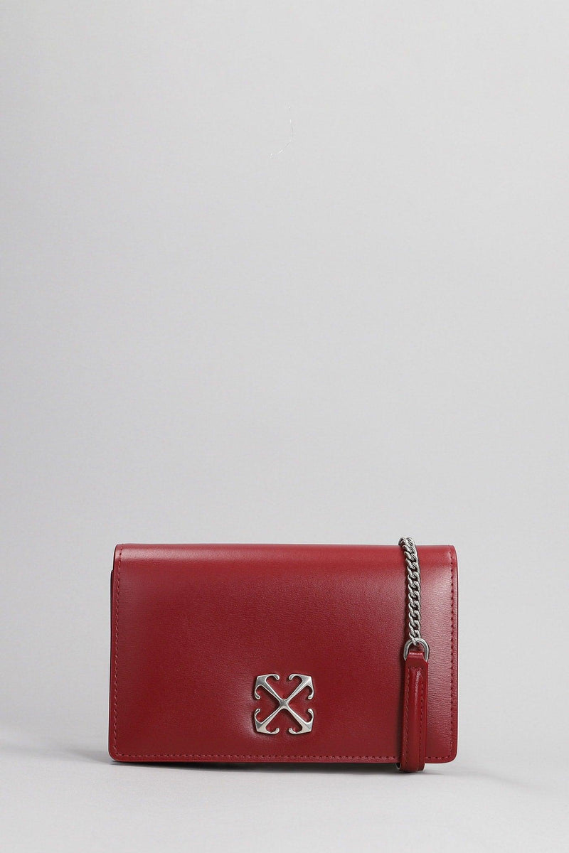 Off-White Jitney 0.5 Shoulder Bag In Bordeaux Leather - Women - Piano Luigi