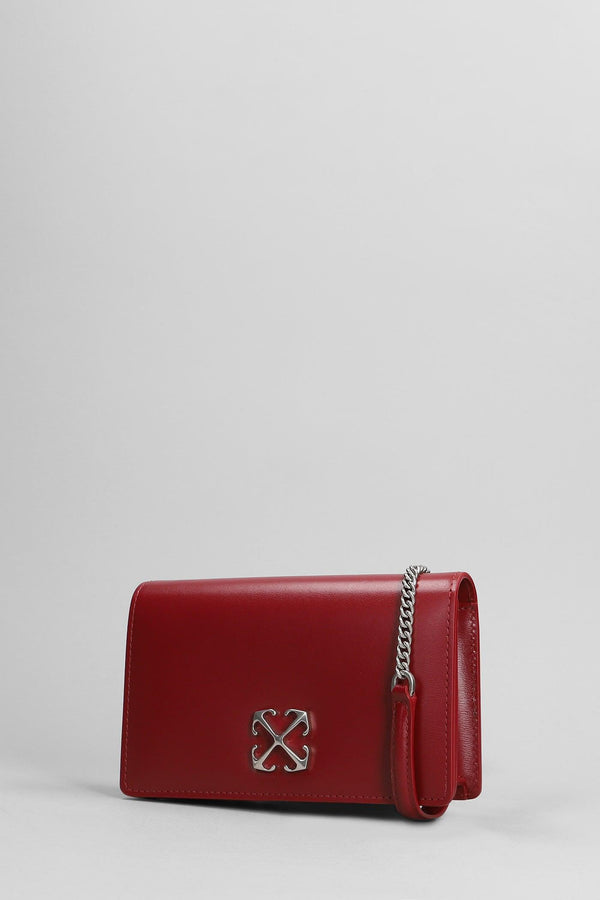 Off-White Jitney 0.5 Shoulder Bag In Bordeaux Leather - Women - Piano Luigi