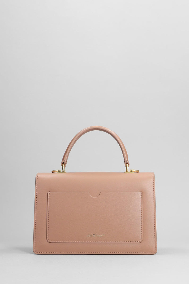 Off-White Jitney 1.4 Hand Bag In Rose-pink Leather - Women - Piano Luigi
