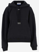 Off-White Logo Cotton Hoodie - Women - Piano Luigi