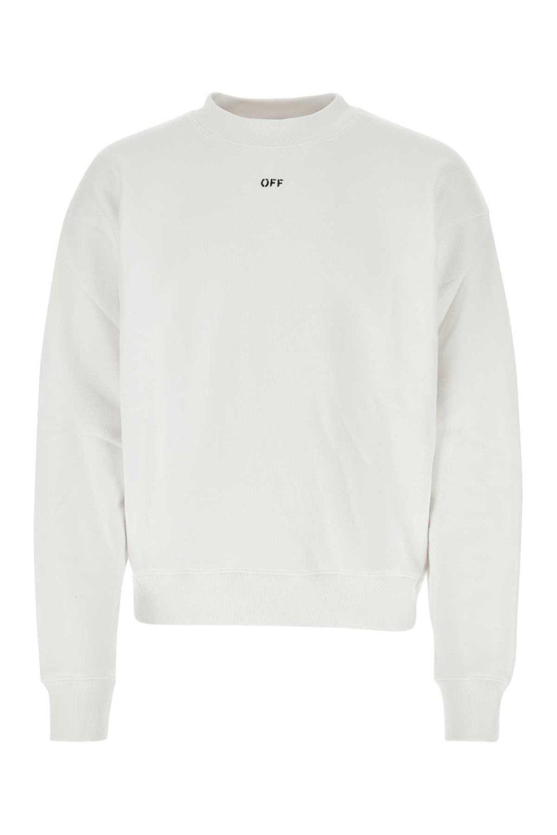 Off-White Logo Detailed Crewneck Sweatshirt - Men - Piano Luigi