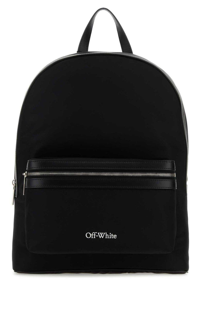 Off-White Logo Embroidered Backpack - Men - Piano Luigi