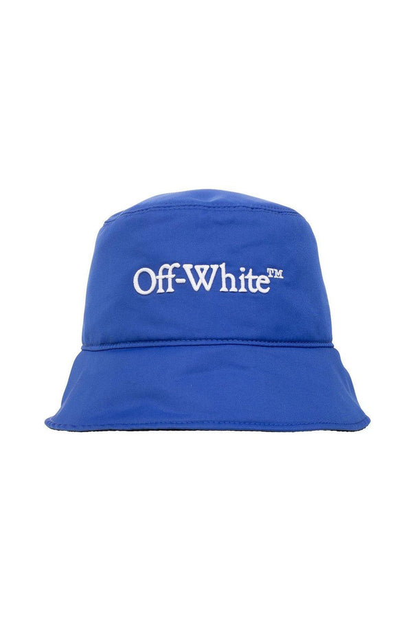 Off-White Logo Embroidered Bucket Hat - Women - Piano Luigi
