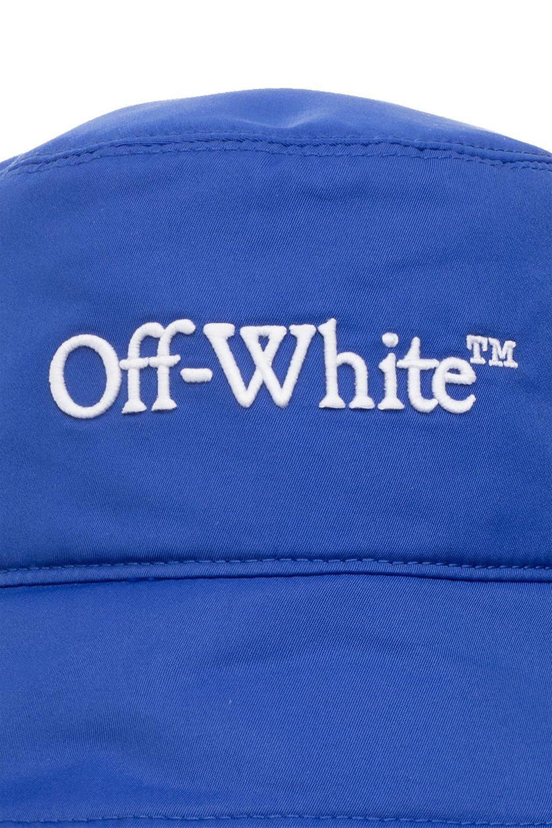 Off-White Logo Embroidered Bucket Hat - Women - Piano Luigi