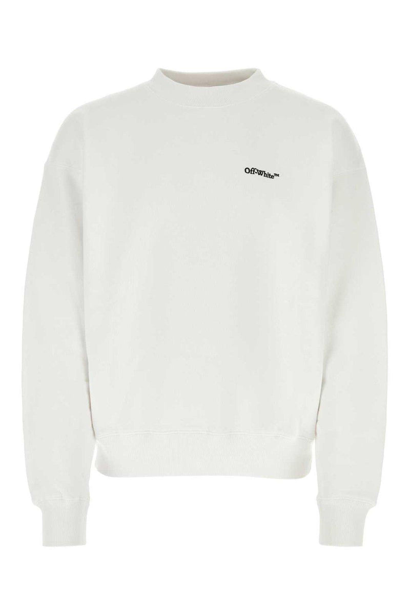 Off-White Logo Embroidered Crewneck Sweatshirt - Men - Piano Luigi