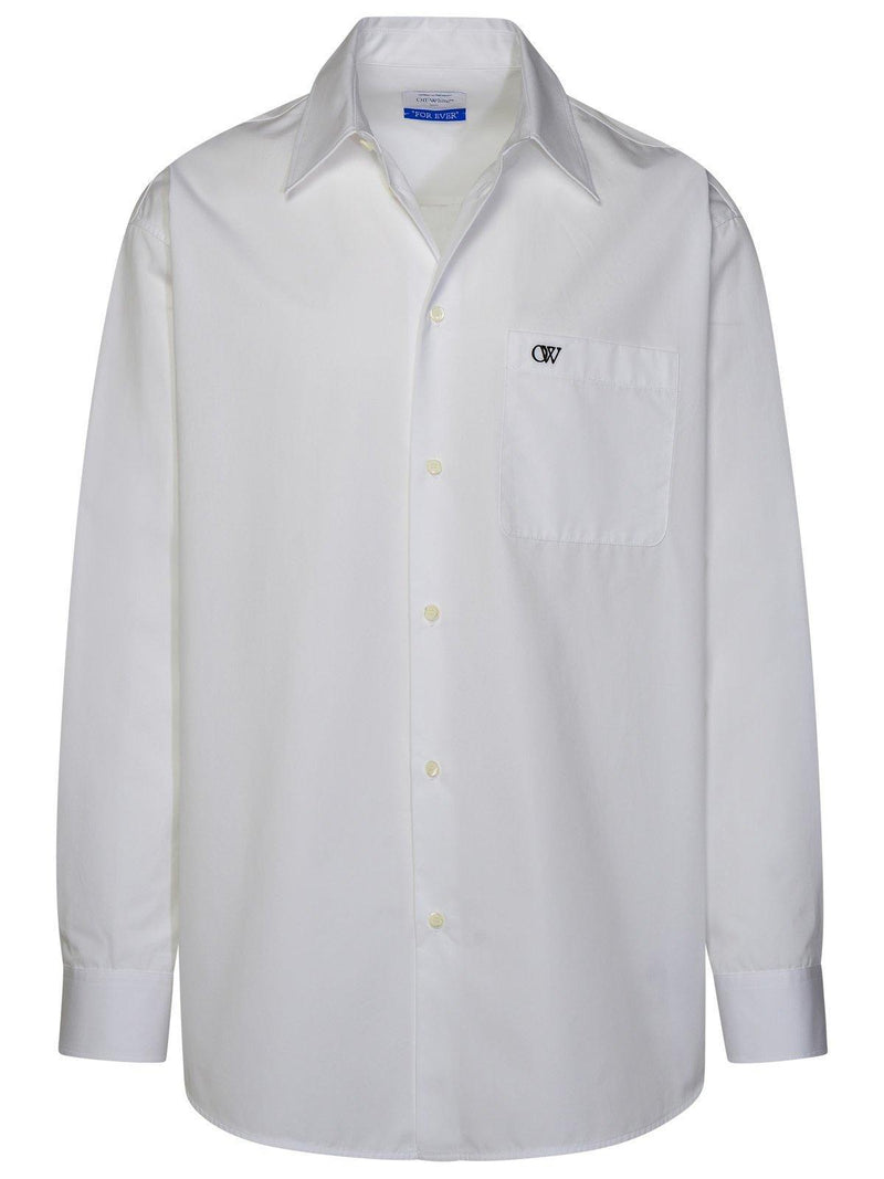 Off-White Logo Embroidered Long-sleeved Shirt - Men - Piano Luigi