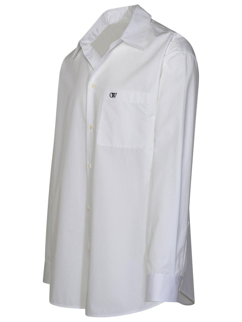 Off-White Logo Embroidered Long-sleeved Shirt - Men - Piano Luigi