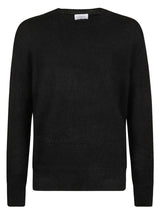 Off-White Mohair Arrow Knit Crewneck Sweater - Men - Piano Luigi