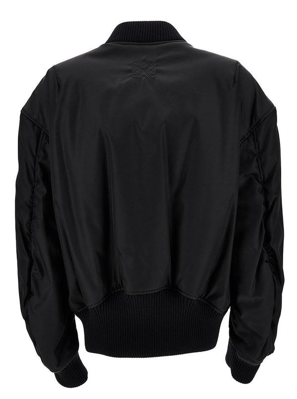 Off-White Nylon Gabardine Bomber - Women - Piano Luigi