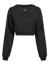 Off-White Off-stamp Round Crop Sweatshirt - Women - Piano Luigi