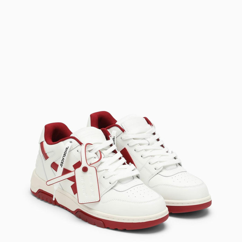 Off-White Out Of Office White\/red Low Trainer - Women - Piano Luigi