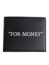 Off-White Quote Bookish Classic Bifold Black White - Men - Piano Luigi