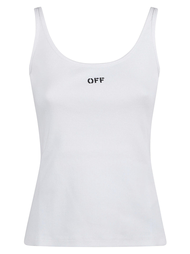 Off-White Rib Tank Top - Women - Piano Luigi