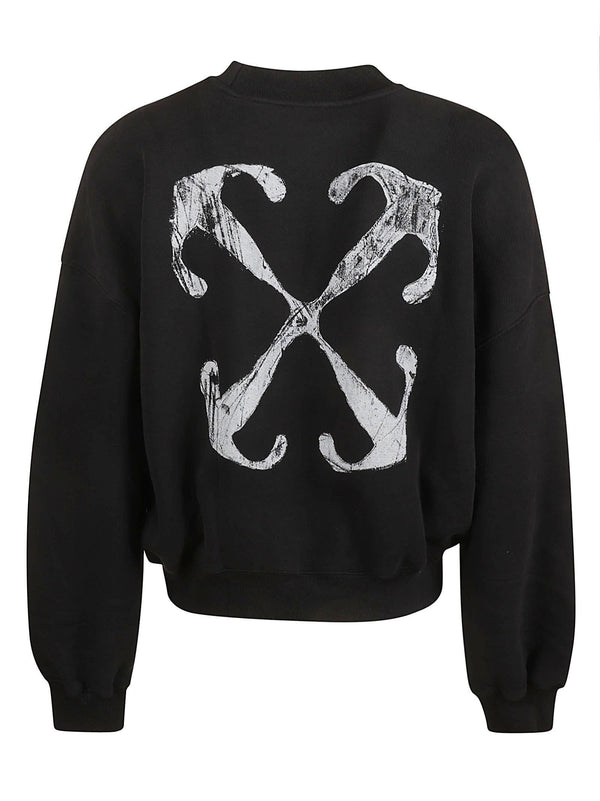 Off-White Scratch Arrow Oversized Sweatshirt - Men - Piano Luigi