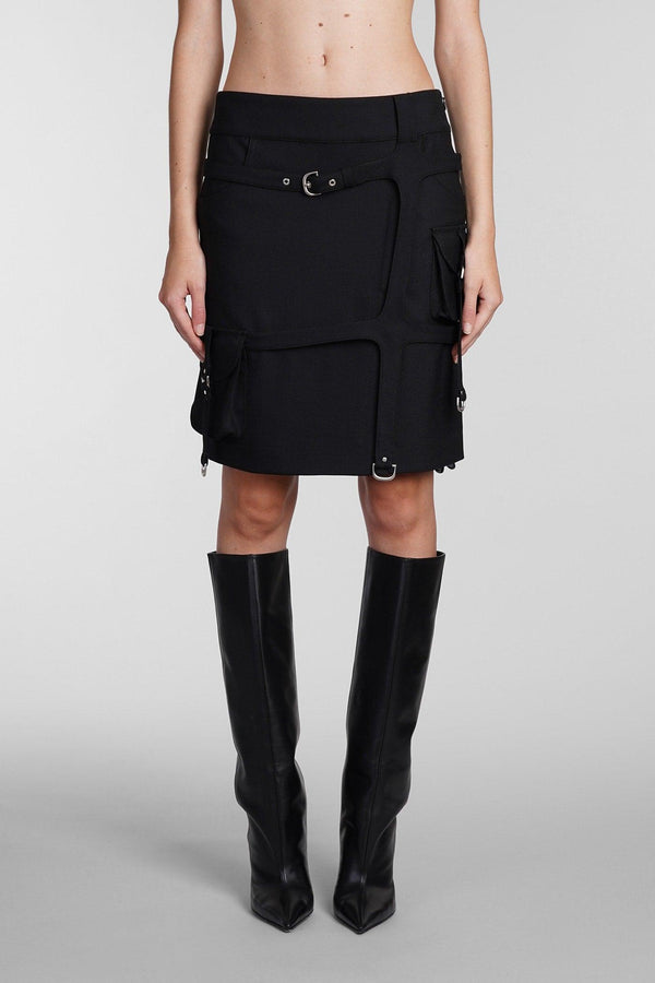 Off-White Skirt In Black Polyester - Women - Piano Luigi