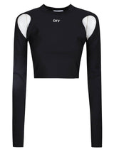 Off-White Sleek Crop Top - Women - Piano Luigi