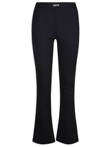 Off-White Sleek Split Leggings - Women - Piano Luigi