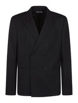 Off-White Striped Double-breasted Blazer - Men - Piano Luigi