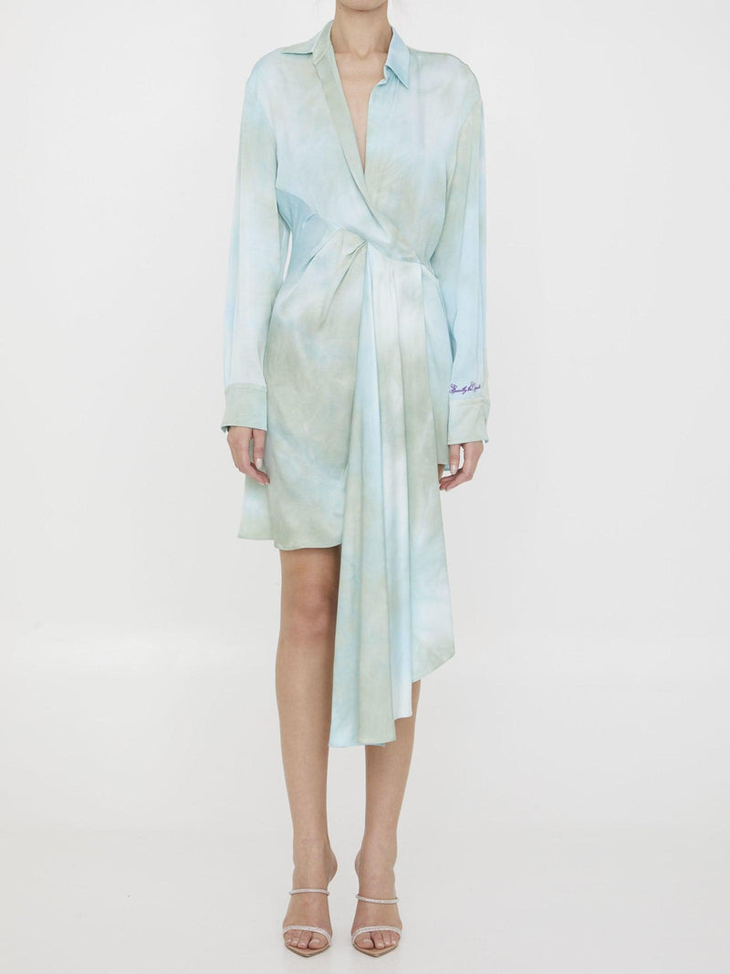 Off-White Tie-dye Asymmetric Dress - Women - Piano Luigi