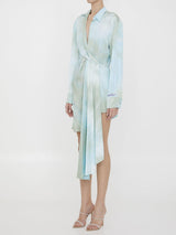 Off-White Tie-dye Asymmetric Dress - Women - Piano Luigi