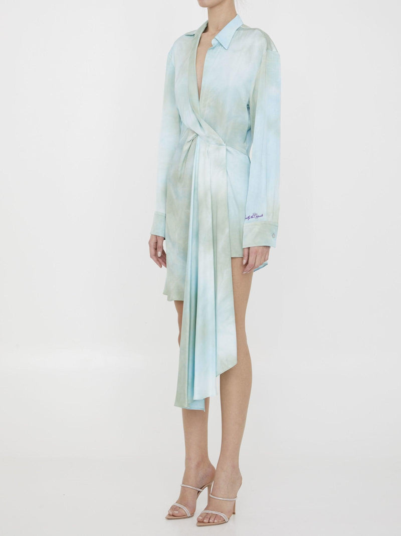 Off-White Tie-dye Asymmetric Dress - Women - Piano Luigi