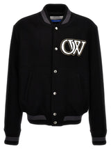 Off-White varsity Bomber Jacket - Men - Piano Luigi