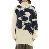 Off-White Wool And Silk Pullover - Women - Piano Luigi