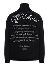 Off-White Wool Varsity Field Jkt Black White - Men - Piano Luigi