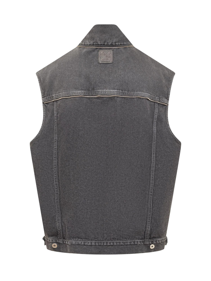 Shimmer So Stunning Embellished Denim Vest • Impressions Online Boutique