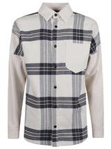 Palm Angels Back Logo Check Oversized Shirt - Men - Piano Luigi