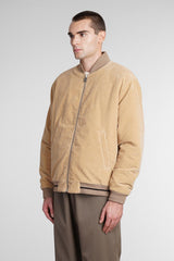 Palm Angels Casual Jacket In Beige Cotton - Men - Piano Luigi