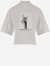 Palm Angels Crop T-shirt With Print - Women - Piano Luigi