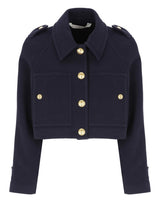 Palm Angels Gold Buttons Cropped Blazer - Women - Piano Luigi