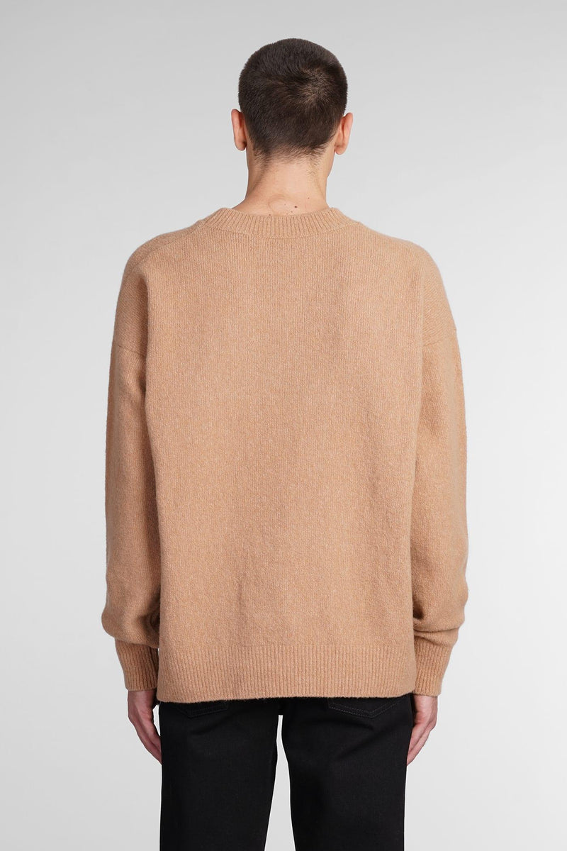 Palm Angels Knitwear In Beige Wool - Men - Piano Luigi