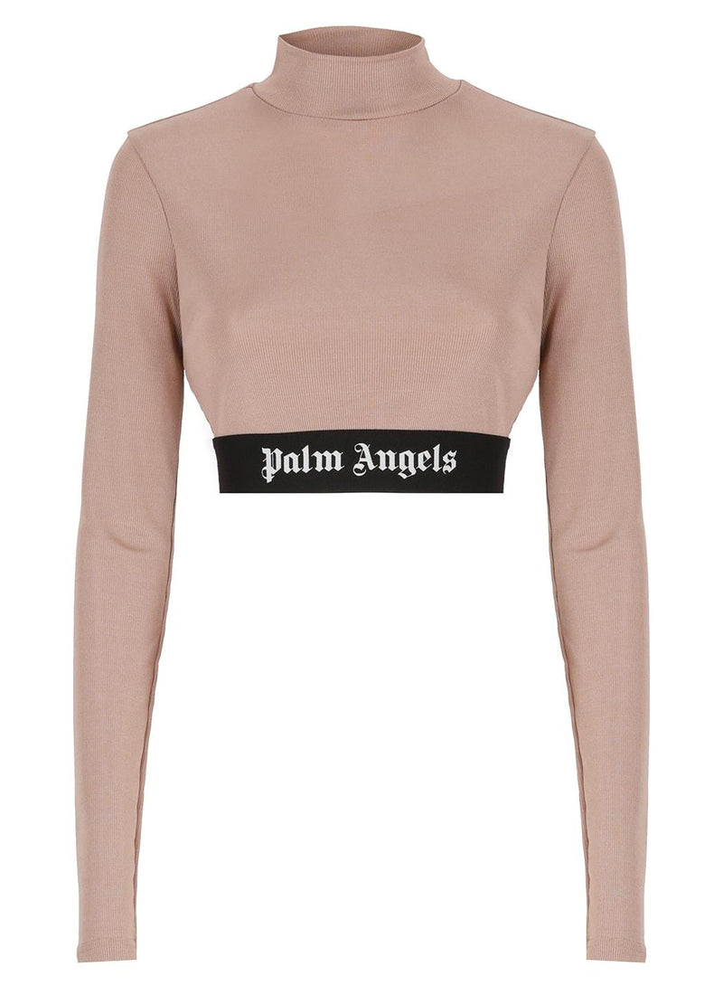 Palm Angels Logo Tape Skin T-shirt - Women - Piano Luigi