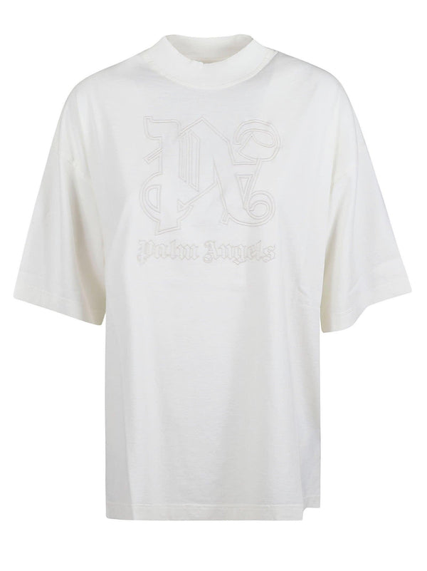 Palm Angels Monogram Statement Loose Fit T-shirt - Women - Piano Luigi