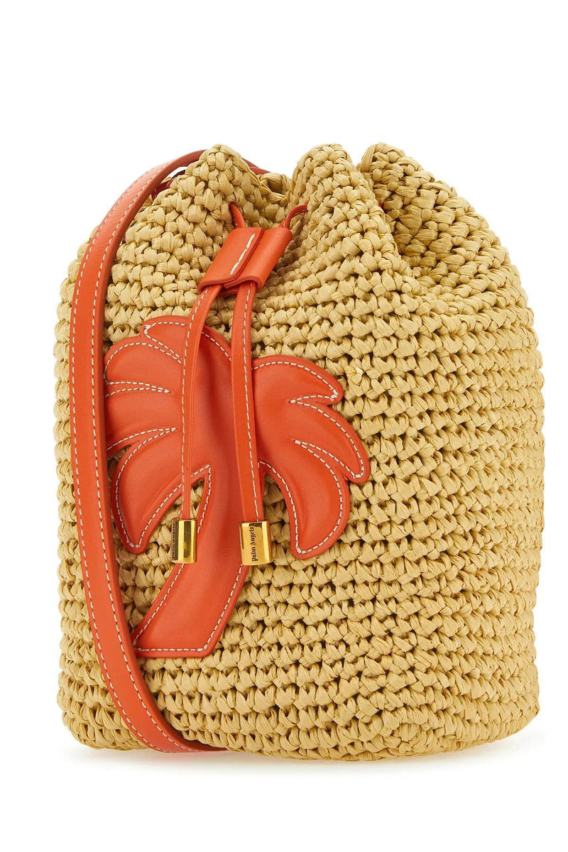 Palm Angels Raffia Bucket Bag - Women - Piano Luigi