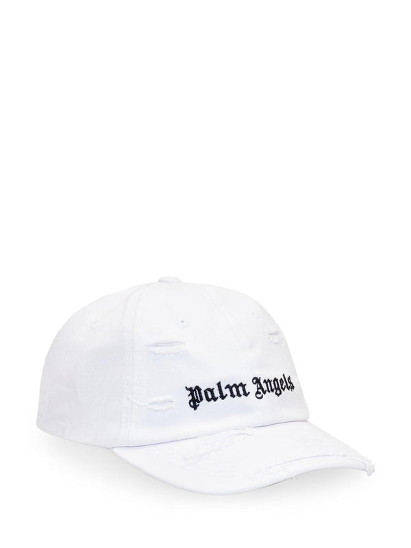 Palm Angels Ripped Cap With Logo - Men - Piano Luigi