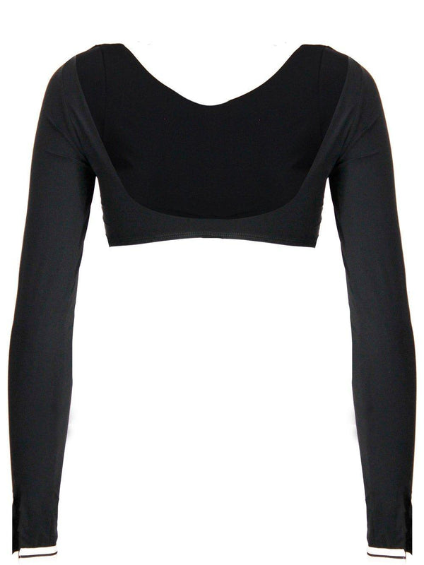 Palm Angels Scoop Neck Cropped Top - Women - Piano Luigi