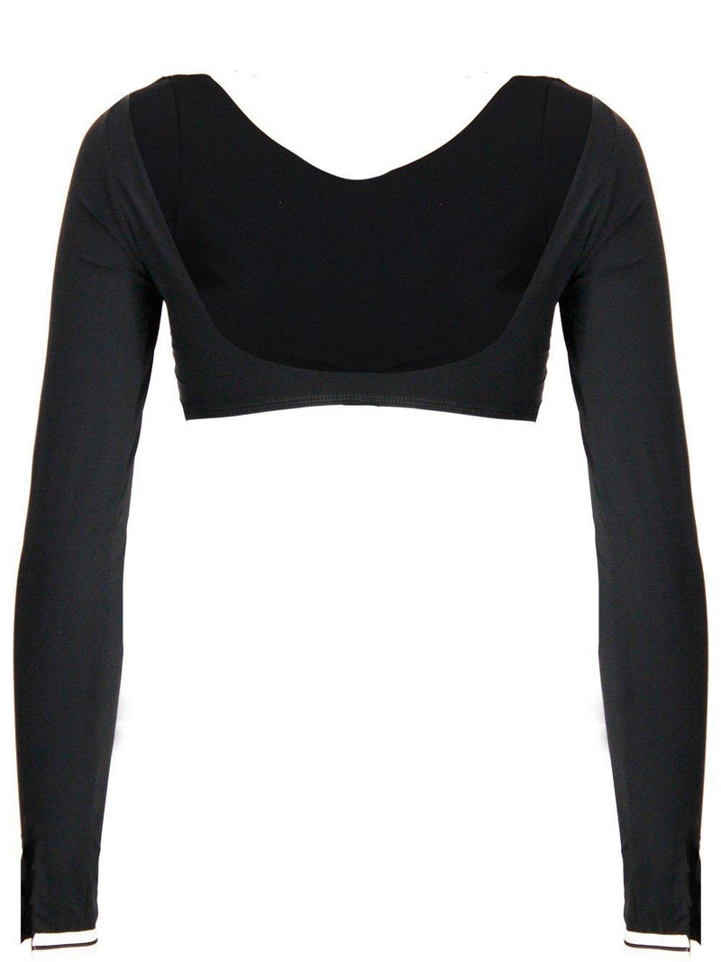 Palm Angels Scoop Neck Cropped Top - Women - Piano Luigi