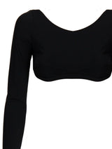 Palm Angels Scoop Neck Cropped Top - Women - Piano Luigi