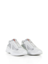 Prada Americas Cup Sneakers With Linea Rossa Logo - Men - Piano Luigi