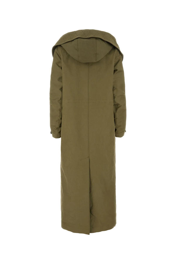 Prada Army Green Nylon Parka - Women - Piano Luigi