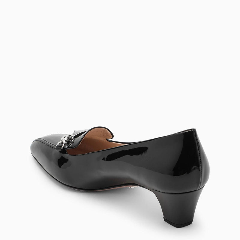 Prada Black Moccasin With Heel - Women - Piano Luigi