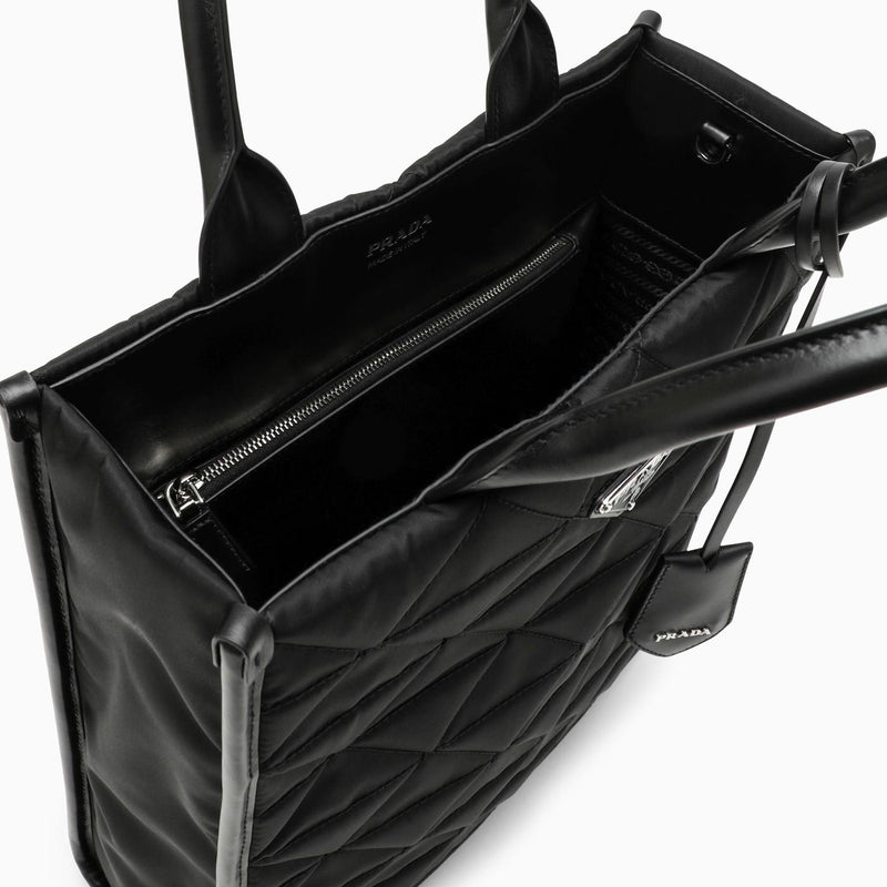 Prada Black Re-nylon Tote Bag - Women - Piano Luigi